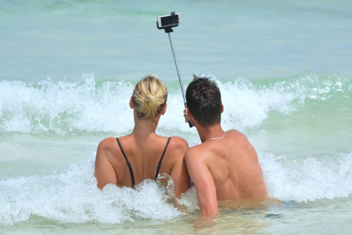 Travel Selfie on the beach
